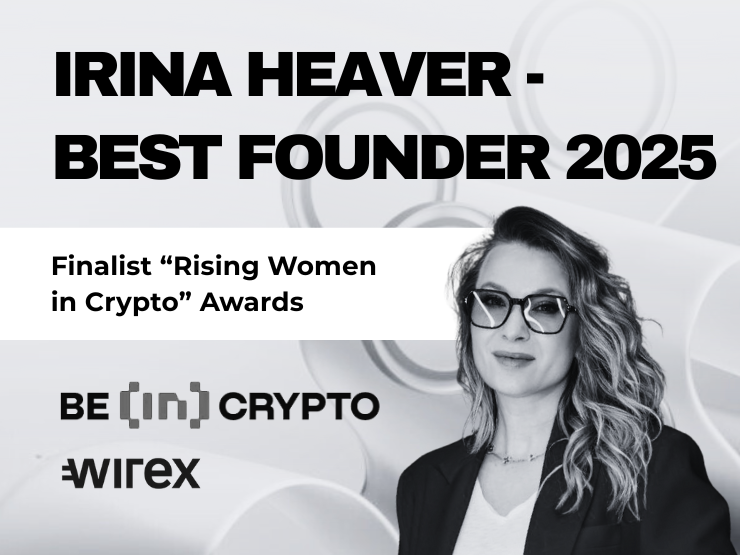 Irina Heaver Best Founder Finalist for Rising Women in Crypto 2025