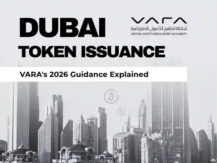 Irina Heaver, UAE crypto lawyer and founder of NeosLegal, explaining VARA's 2026 Dubai token issuance guidance on risk disclosures, ARVA reserve assets, and legal opinion requirements.